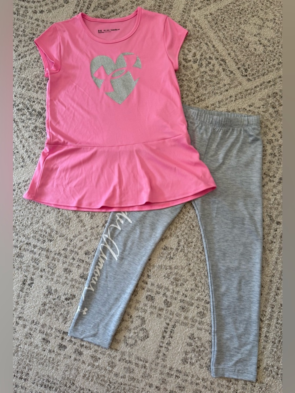 Under Armour Girls 2-Piece Legging Set Sz 6x